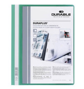Schnellhefter DURAPLUS 257905, A4+, gr&uuml;n, Polypropylen (PP), Vorderdeckel transparent