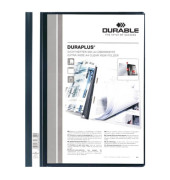 Schnellhefter DURAPLUS 257901, A4+, schwarz, Polypropylen (PP), Vorderdeckel transparent