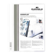 Schnellhefter DURAPLUS 257902, A4+, wei&szlig;, Polypropylen (PP), Vorderdeckel transparent