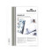 Schnellhefter DURAPLUS 257902, A4+, wei&szlig;, Polypropylen (PP), Vorderdeckel transparent