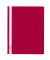 Schnellhefter 258003, A4+, rot, Kunststoff, 80g, Vorderdeckel transparent