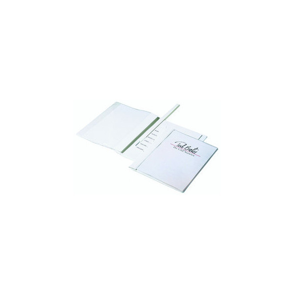 4005546269368 - Schnellhefter Duraplus de Luxe 2589 A4+ überbreit weiß PVC Kunststoff kaufmännische Heftung bis 100 Blatt mit Abheftlochung 4005