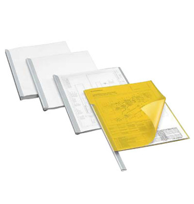 Klemmschienen 290919, A4 farblos-transparent, f&uuml;r ca. 80 Blatt, Kunststoff