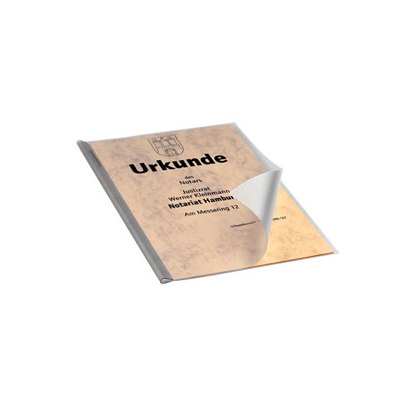 4005546291192 - Klemmschienenhüllen 2919 19 A4 farblos-transparent für ca 100 Blatt PVC-Hartfolie 4005546291192 Durable