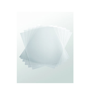 Klemmschienenhüllen 2926 19, A4 farblos-transparent, für ca. 100 Blatt, Polypropylen