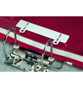 Abheftschieber 299602, 3,7x12cm (BxL), Polyvinylchlorid (PVC) mit Kunststoffdeckleiste, wei&szlig;