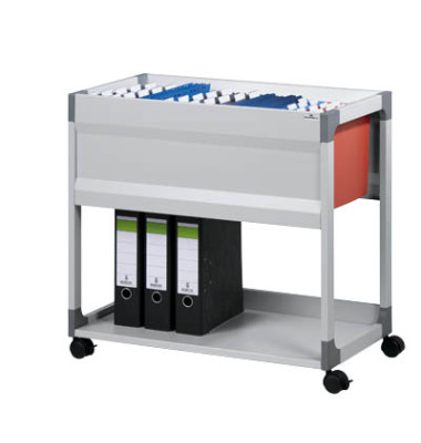 Hängemappenwagen SYSTEM 90 A4 l.grau 750x715x432 1-bahnig Hängemappenwagen SYSTEM 90 A4 l.grau 750x715x432 1-bahnig