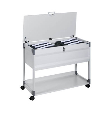 Hängemappenwagen SYSTEM 100 A4 l.grau 875x736x432 2-bahnig Hängemappenwagen SYSTEM 100 A4 l.grau 875x736x432 2-bahnig