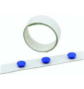 Magnetband für Haftmagnete weiß 35mm x 5m selbstklebend Metall