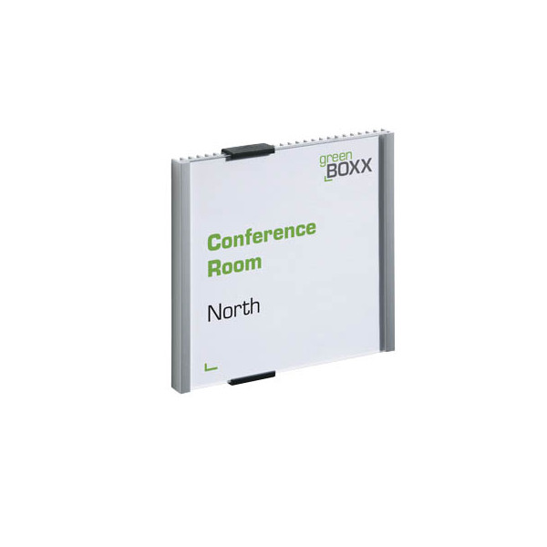 4005546400044 - DURABLE Türschild Rippenoptik mit Acrylplatte mit Kartoneinlage BxH 149 x 149 mm VE 5 Stk