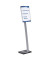 Bodenaufsteller INFO SIGN STAND silber A3 höhenverstellbar bis 125cm