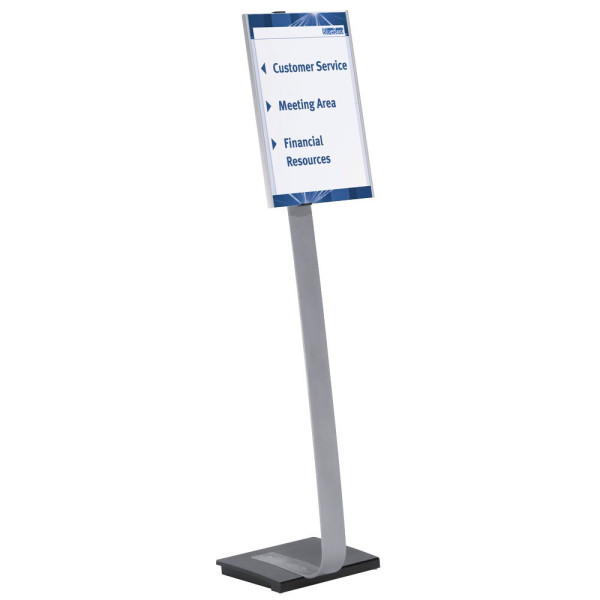 4005546403526 - Infodisplay info sign stand Maße 36 x 125 x 80cm (b x h x t) Verwendung für Papierformat din A3 - Durable