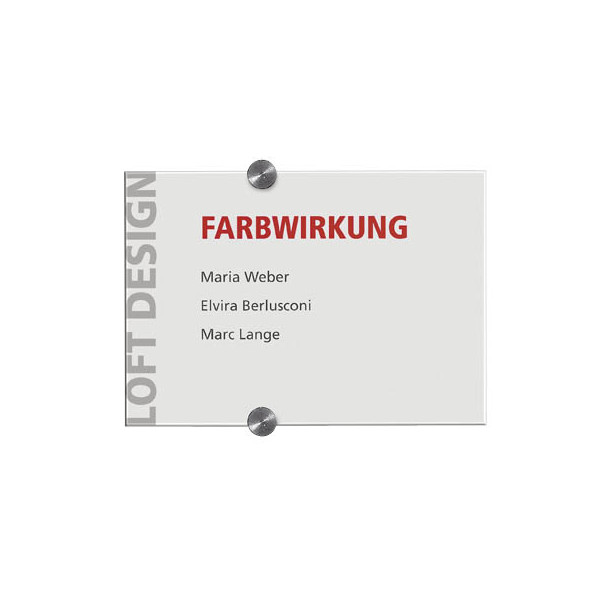 4005546403557 - 482119 Tür- Infoschild B148xH105mm Sichtfenster Acryl Rückenteil Acryl - Durable