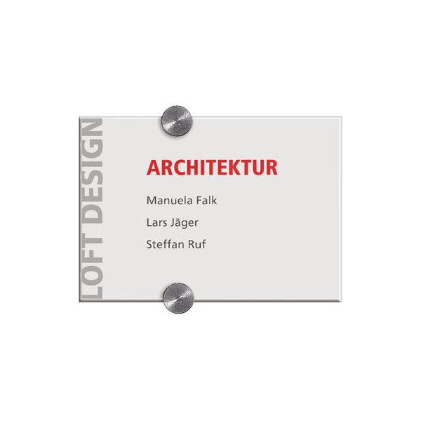 4005546403595 - Türschild Crystal Sign transparent 210 x 148mm  4005546403595 Durable