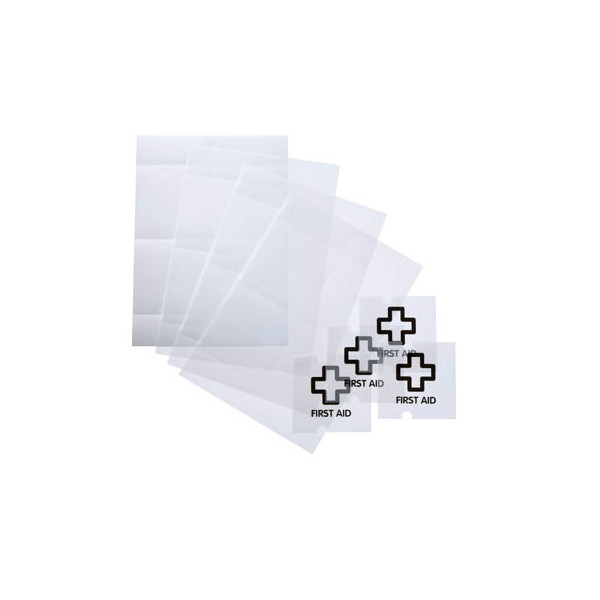 4005546403670 - Ersatzfolie für Türschild 4820 farblos 105x105mm 4005546403670 483019 10 Stück