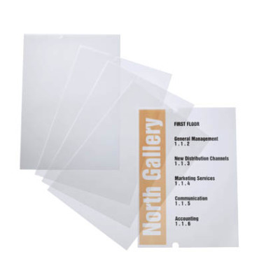 Ersatzfolie für Türschild 4825 farblos 210x297mm Ersatzfolie für Türschild 4825 farblos 210x297mm