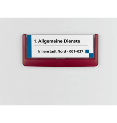 Türschild Click Sign rot 149 x 52,5mm Türschild Click Sign rot 149 x 52,5mm