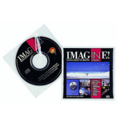 CD/DVD-Hüllen für 2 CD/DVD transparent PP