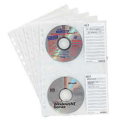 5522 CD/DVD- Prospekt - Hüllen Cover M für 4 CD/DVD 5 Stück