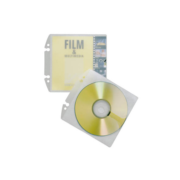 4005546501925 - CD DVD-Hüllen CoverEasy für 1-2 CD DVD transparent 80mm Lochung PP 4005546501925 522319 10 Stück