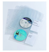 CD/DVD-Hüllen CoverLight M A4 für 4 CD/DVD transparent Universallochung PP