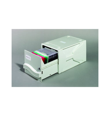 CD-DVD-Box MULTIMEDIA BOX I 525610, CD, grau, Kunststoff