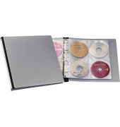CD/DVD Ringbuch-Album f.96 St schwarz