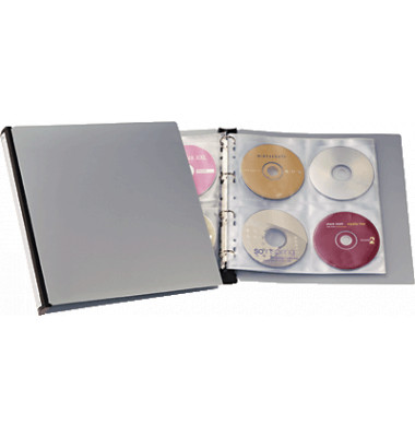 CD/DVD Ringbuch-Album f.96 St schwarz