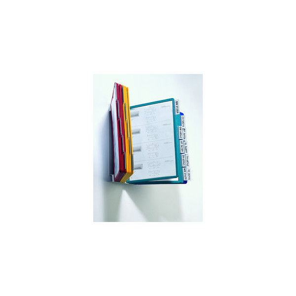 4005546504919 - Sichttafelwandhalter VARIO WALL 20 - 5512 Blau Gelb Grün Rot DIN A4 Anzahl der mitgelieferten Sichttafeln 20