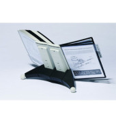 Sichttafelständer SHERPA Table A4 grau/schwarz mit 20 Tafeln/Reiter