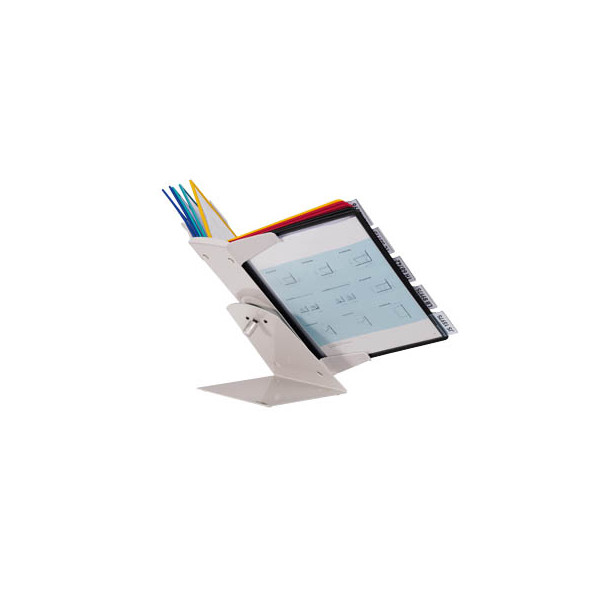 4005546505466 - Sichttafelständer VARIO® PRO 10 - 5579 Schwarz Rot Gelb Grün Dunkelblau DIN A4 Anzahl der mitgelieferten Sichttafeln 10