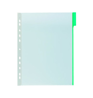 Sichttafel FUNCTION A4 Tabe grün mit Universallochung Sichttafel FUNCTION A4 Tabe grün mit Universallochung