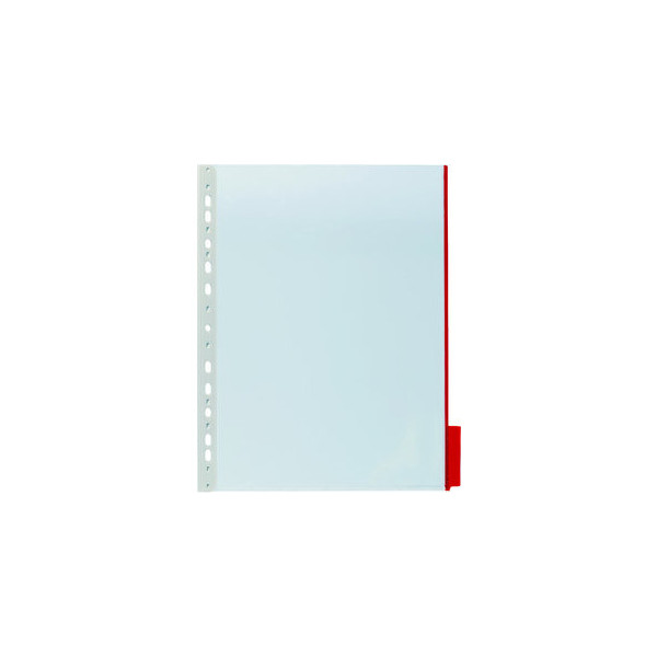 5 Stück Durable Sichttafel FUNCTION A4 Tabe rot mit Universallochung 4005546571287 Durable