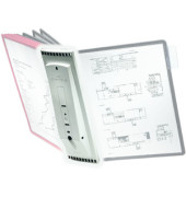 Sichttafelwandhalter SHERPA für A4 10 Tafeln leer grau