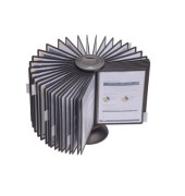 Sichttafelständer SHERPA CAROUSEL 40 A4 schwarz mit 40 Tafeln