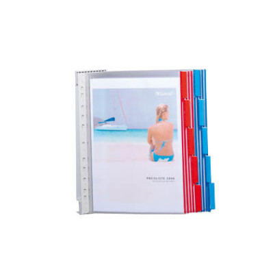 Sichttafelwandhalter FUNCTION A4 mit 10 Tafeln sortiert Sichttafelwandhalter FUNCTION A4 mit 10 Tafeln sortiert