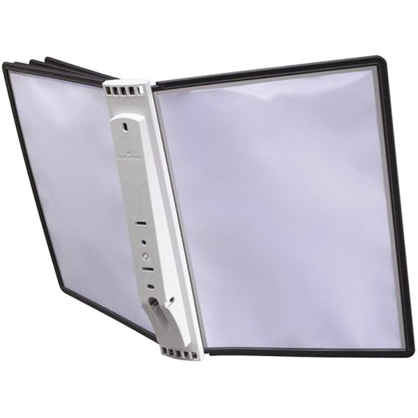 4005546503790 - - Sichttafelwandhalter sherpa® wall 5 din A4 inkl Reiter mit blanko Einsteckschildern zur Beschriftung der Sichttafeln abs