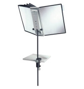 Sichttafelständer SHERPA DESK schwarz mit 10 Tafeln 