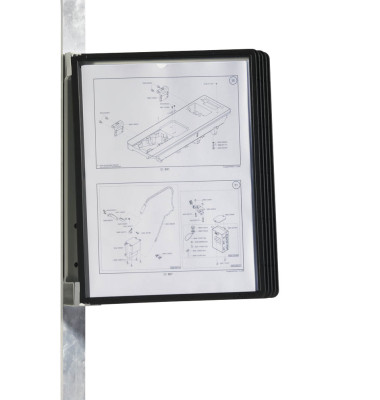 Wandhalter Vario Magnet Wall 5 schwarz f.A4 m.5 Ta. Wandhalter Vario Magnet Wall 5 schwarz f.A4 m.5 Ta.