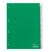 Kunststoffregister 6201 05, 25-teilig blanko, A4, 120µm, transparente Fenstertaben, 25-teilig