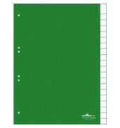 Kunststoffregister 6223-05 blanko A4 0,12mm grüne Fenstertaben zum wechseln 20-teilig