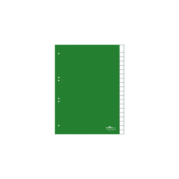 Durable Kunststoffregister 6223 05, 20-teilig blanko, A4, 120µm, transparente Fenstertaben, 20-teilig 4005546620206 Durable