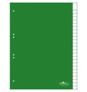 Kunststoffregister 6224 05, 25-teilig blanko, A4, 120µm, transparente Fenstertaben, 25-teilig