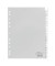 Kunststoffregister 6401 10, 20-teilig blanko, A4, 120µm, transparente Fenstertaben, 20-teilig