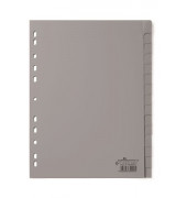 Kunststoffregister 6442 10, 15-teilig blanko, A4, 120µm, transparente Fenstertaben, 5-teilig