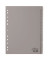 Kunststoffregister 6442-10 blanko A4 0,12mm graue Fenstertabe zum wechseln 15-teilig