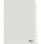 Kunststoffregister 6819 19, 31-teilig blanko, A4, 120µm, transparente Fenstertaben, 31-teilig