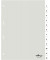 Kunststoffregister 6819 19, 31-teilig blanko, A4, 120µm, transparente Fenstertaben, 31-teilig