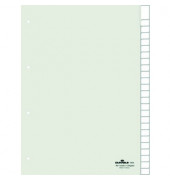 Kunststoffregister 6824 19, 25-teilig blanko, A4, 120µm, transparente Fenstertaben, 25-teilig
