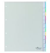 Kunststoffregister 6831-19 blanko A4+ 0,12mm weiße Fenstertaben zum wechseln 10-teilig